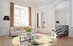 Rund matta - Dimos (beige/multi)