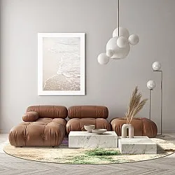 Rund matta - Dimos (beige/multi)
