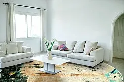 Rund matta - Tempes (beige/multi)