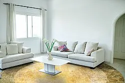 Rund matta - Campana (beige/gul)
