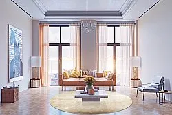 Rund matta - Vezzani (beige)