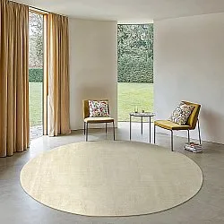 Rund matta - Recycled PET with viscose look (mintgrön)