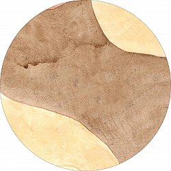 Rund matta - Nisa (brun/beige)