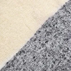 Filtar - Pläd i ullmix - Beatriz Stripe (svart/vit)