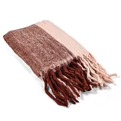 Filtar - Pläd i ullmix - Carol (rosa)