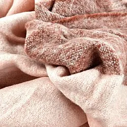 Filtar - Pläd i ullmix - Carol (rosa)