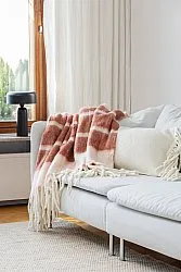 Filtar - Pläd i ullmix - Charlotte (rosa)