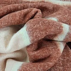 Filtar - Pläd i ullmix - Charlotte (rosa)