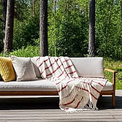 Filtar - Pläd i ullmix - Miranda (rosa)