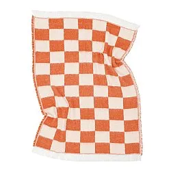 Filtar - Pläd i ullmix - Audrey Check (rosa/offwhite)