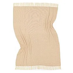 Filtar - Bomullspläd - Denisa Fishbone (beige/vit)