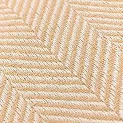 Filtar - Bomullspläd - Denisa Fishbone (beige/vit)