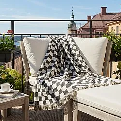 Filtar - Wallace Tapestry Blanket (svart/vit)