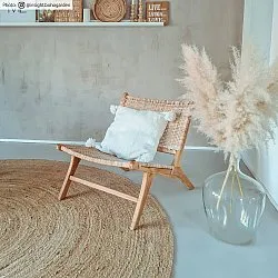 Runda mattor - Flätan (jute)