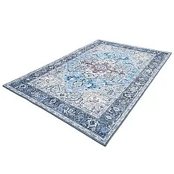 Flatvävd matta - Birjand (blå)