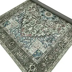 Flatvävd matta - Birjand (grön)