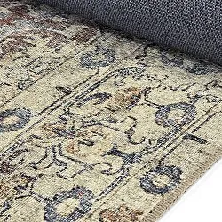 Flatvävd matta - Delvar (beige)