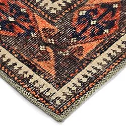 Flatvävd matta - Khalamir (röd)