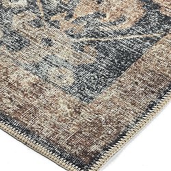 Flatvävd matta - Noura (mörkblå)