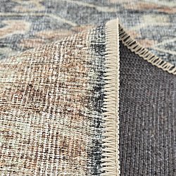 Flatvävd matta - Noura (mörkblå)