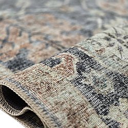 Flatvävd matta - Noura (mörkblå)