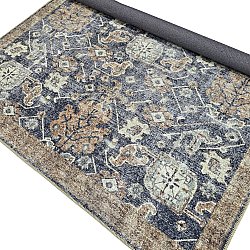 Flatvävd matta - Noura (mörkblå)