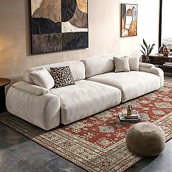 Flatvävd matta - Zuleina (röd)