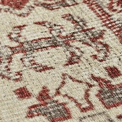 Flatvävd matta - Zuleina (röd)