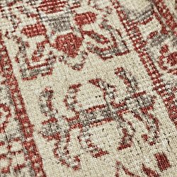 Flatvävd matta - Zuleina (röd)