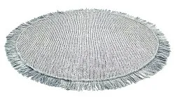Rund matta - Pike (blå)