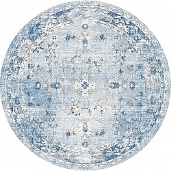 Rund matta - Gombalia (ljusblå)
