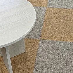 Heltäckningsmatta - Almeria Textilplattor 24-pack (beige)