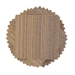 Heltäckningsmatta - Almeria Textilplattor 24-pack (oregelbundet randig brun)