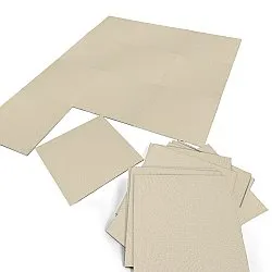 Heltäckningsmatta - Almeria Textilplattor 24-pack (cream)