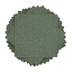 Heltäckningsmatta - Almeria Textilplattor 24-pack (grön)