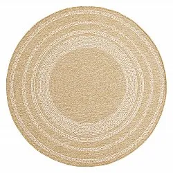 Rund matta - Indoor/Outdoor Angus (natur)