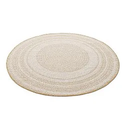 Rund matta - Indoor/Outdoor Angus (natur)