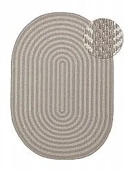 Oval matta - Indoor/outdoor Leander (beige)