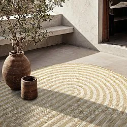 Oval matta - Indoor/outdoor Leander (natur)
