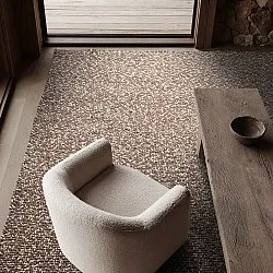 Inomhus/utomhusmatta - Orta Wool Look (brun)