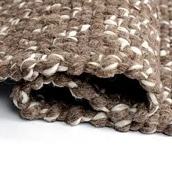 Inomhus/utomhusmatta - Orta Wool Look (brun)