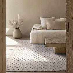 Inomhus/utomhusmatta - Todi Wool Look (creme)