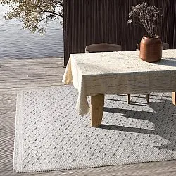 Inomhus/utomhusmatta - Todi Wool Look (grå/beige)