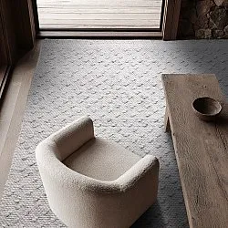 Inomhus/utomhusmatta - Todi Wool Look (grå/beige)