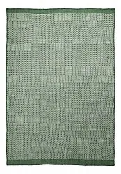 Inomhus/utomhusmatta - Coastal Wool Look (grön/vit)