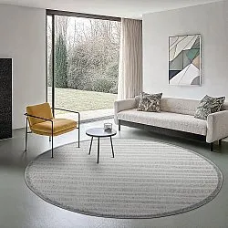 Rund matta - Indoor/Outdoor Kendall (cream/grå)
