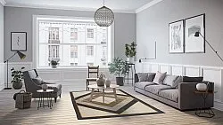 Wiltonmatta - Pavia (beige/svart)
