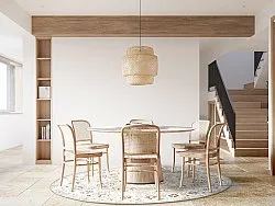 Rund matta - Adeleine (beige)