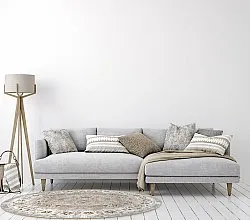 Rund matta - Adeleine (beige)