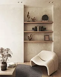 Rund matta - Avafors Wool Bubble (brun)
